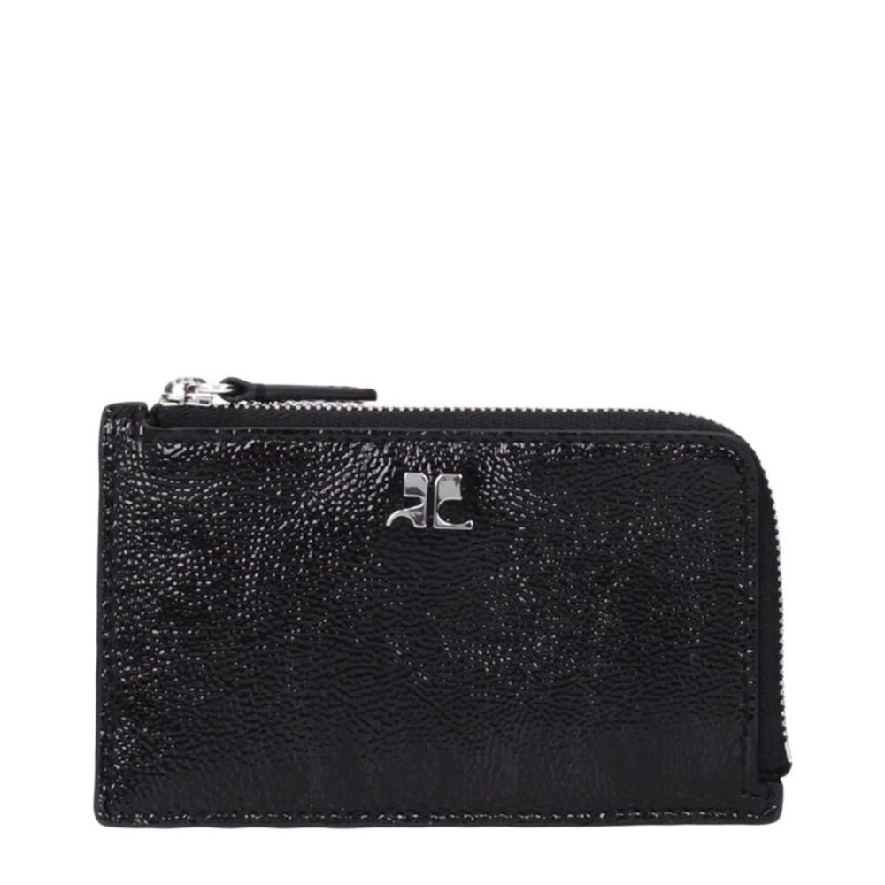 Courrèges Black Leather Women's Wallet